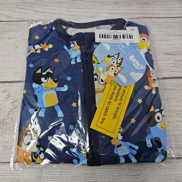 NEW!! Little Sleepies Bluey Dance Mode Zippy Size 3-6 months - Picture 1 of 3